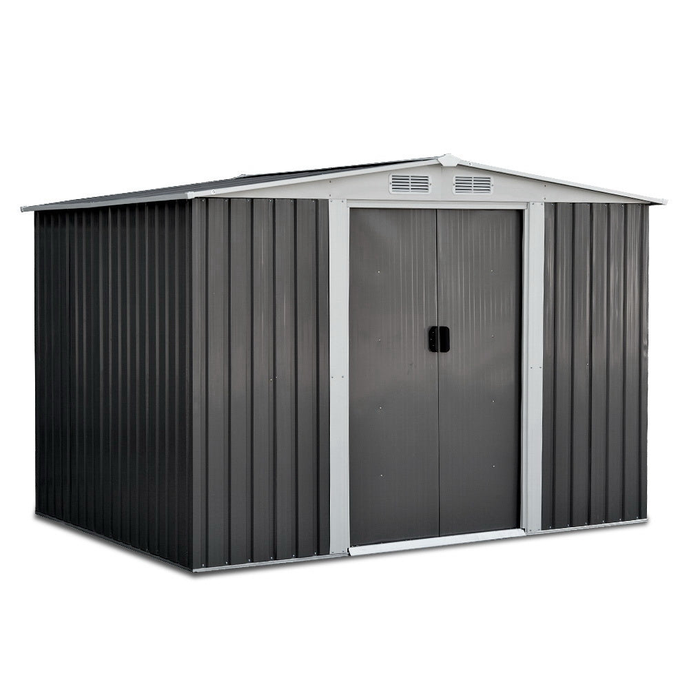 Giantz Garden Shed 2.58x2.07M Sheds Outdoor Storage Workshop Metal Shelter Sliding Door-0