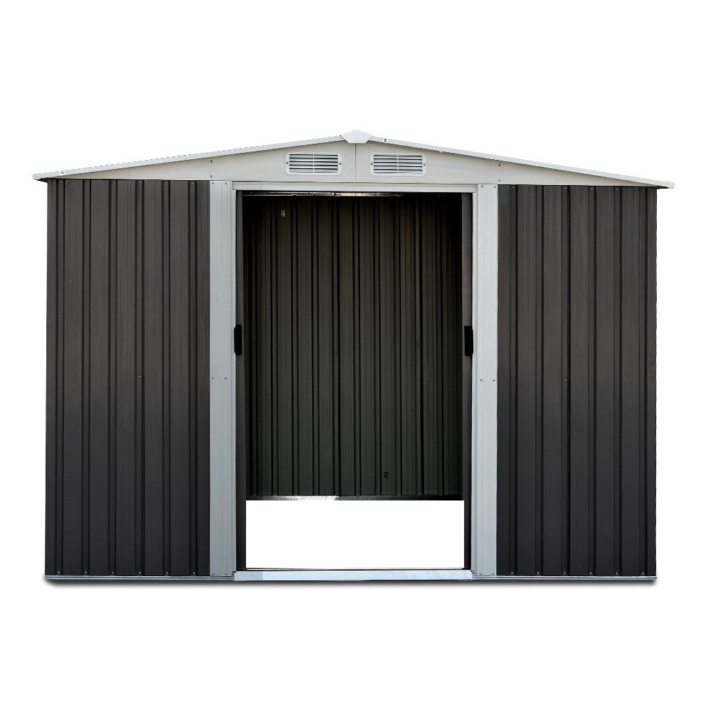 Giantz Garden Shed 2.58x2.07M Sheds Outdoor Storage Workshop Metal Shelter Sliding Door-2