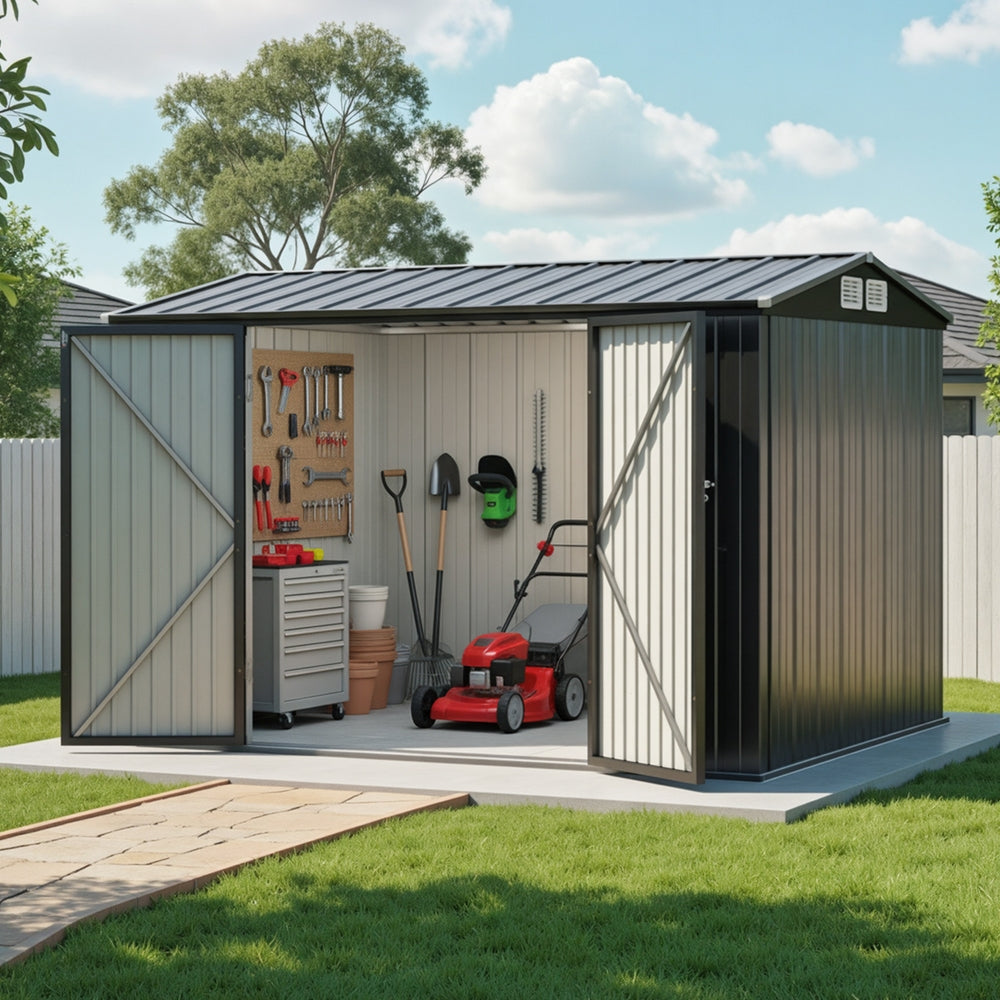 Giantz Garden Shed 3x2.18M Outdoor Storage Sheds Tool Workshop House Shelter-6