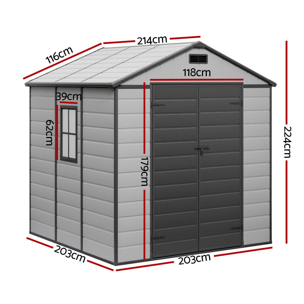 Giantz Garden Shed Sheds Outdoor Storage 2.15x2.14M Tool Workshop House Shelter-1