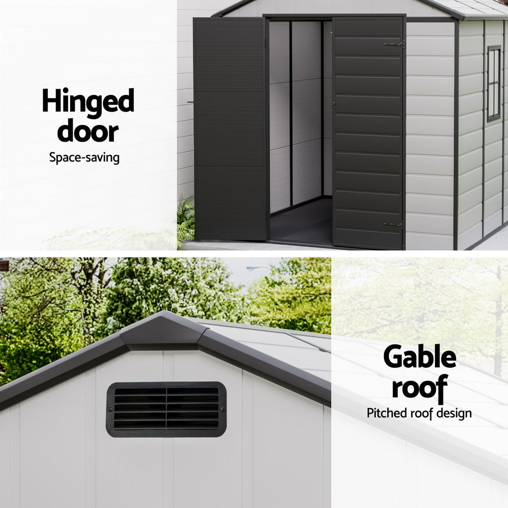 Giantz Garden Shed Sheds Outdoor Storage 2.15x2.14M Tool Workshop House Shelter-4