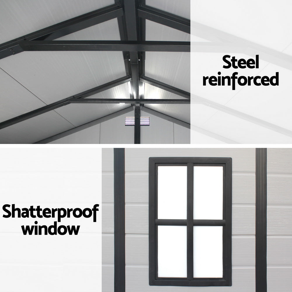 Giantz Garden Shed Sheds Outdoor Storage 2.15x2.14M Tool Workshop House Shelter-5