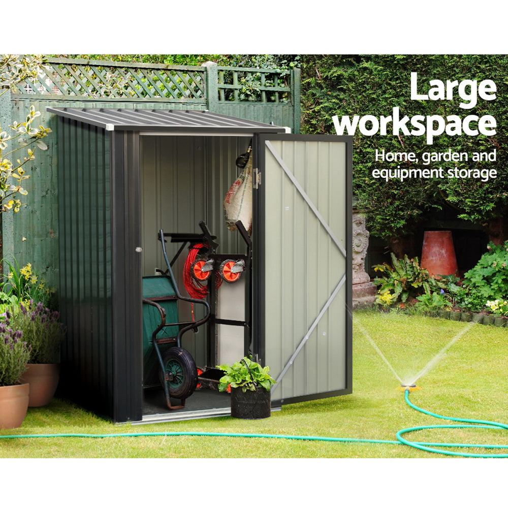 Giantz Garden Shed 0.99x1.04M Sheds Outdoor Tool Storage Workshop House Steel-4