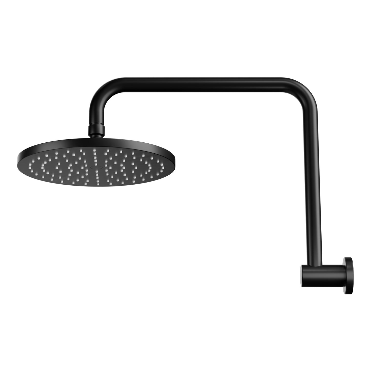 9'' Rain Shower Head Overhead High-pressure Swivel Black-2