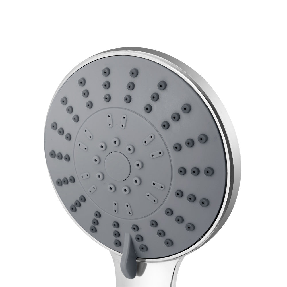 Handheld Shower Head 4.5" High Pressure 5 Modes Poweful Round Chrome-2