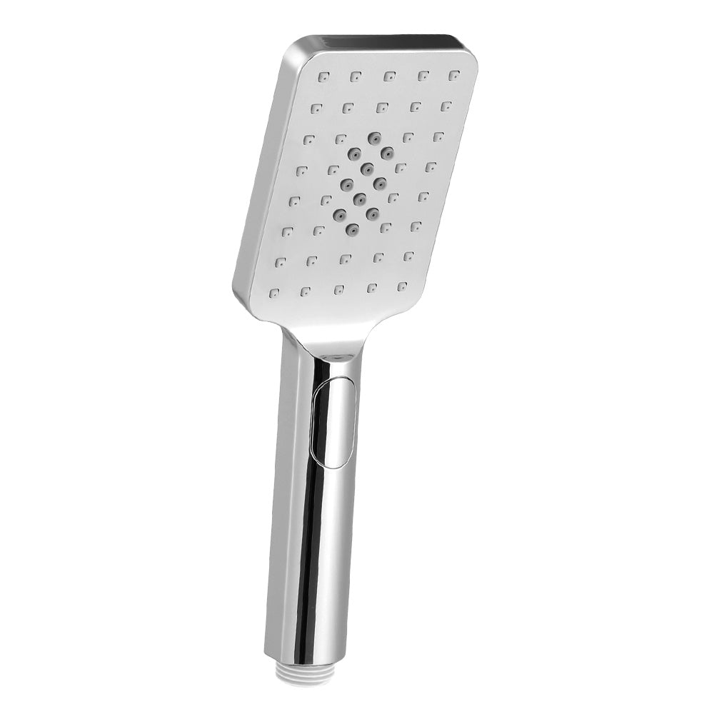 Handheld Shower Head 3.1'' High Pressure 3 Spray Modes Square Chrome-0