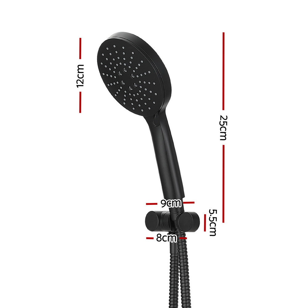 Handheld Shower Head Holder 4.7'' High Pressure Black-1