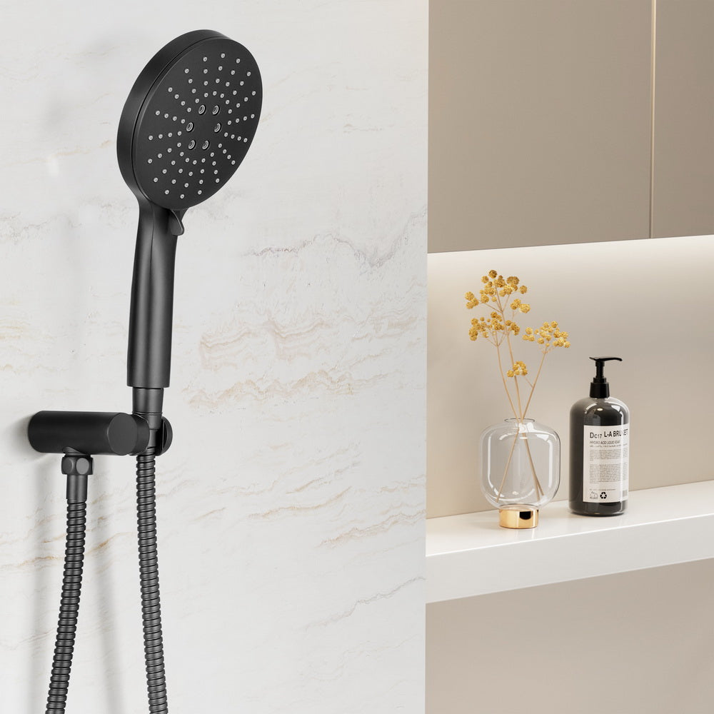 Handheld Shower Head Holder 4.7'' High Pressure Black-5