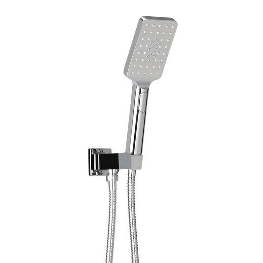 Handheld Shower Head Holder 3.1'' High Pressure Silver-0