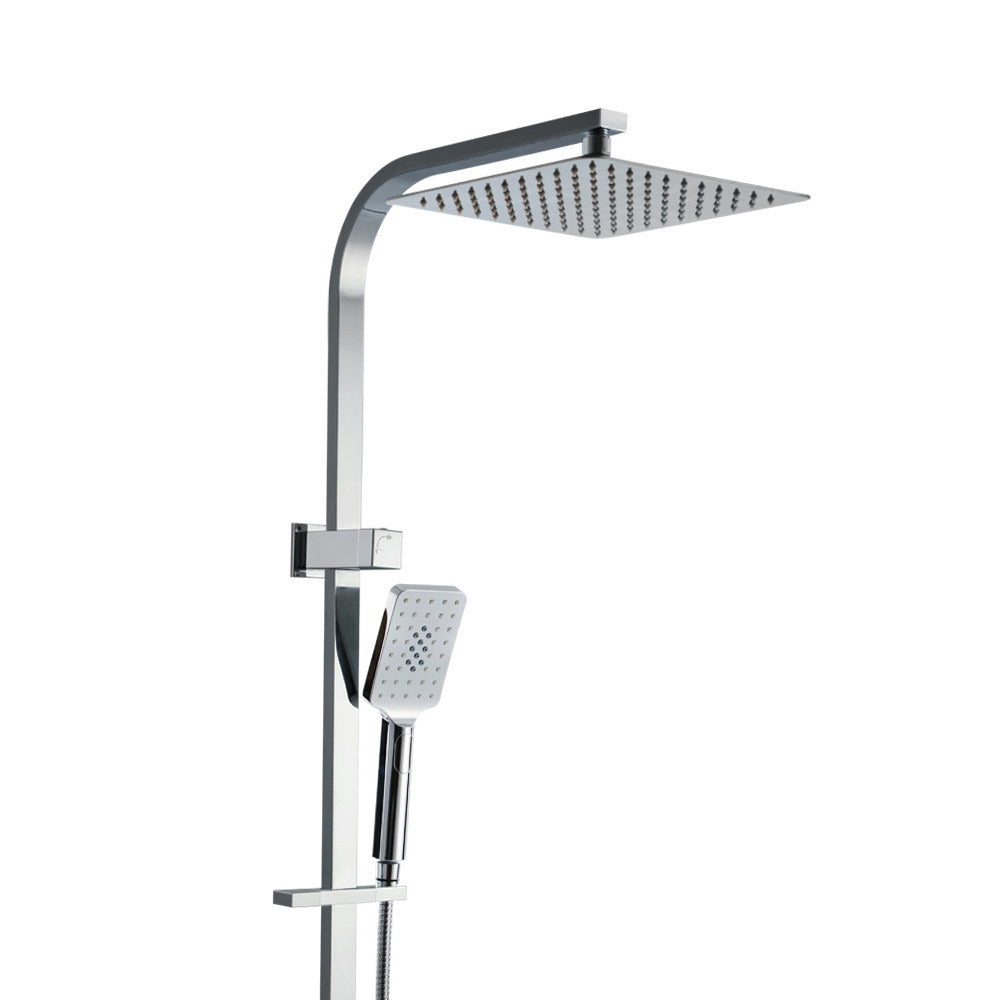 Cefito 10'' Rain Shower Head Set Handheld Square High Pressure Chrome-0