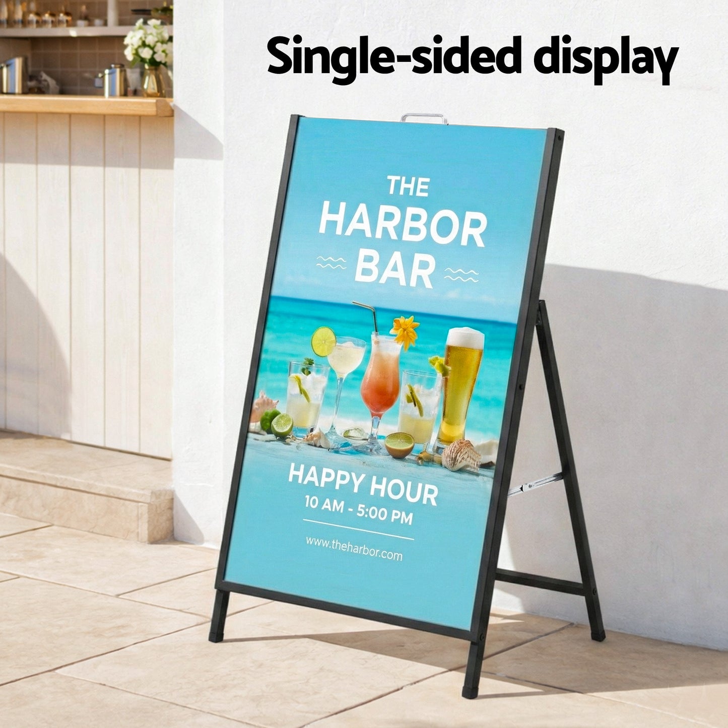 A1 Frame Sign Stand Single Sided Poster Display Board Outdoor Advertising 60x90cm-6