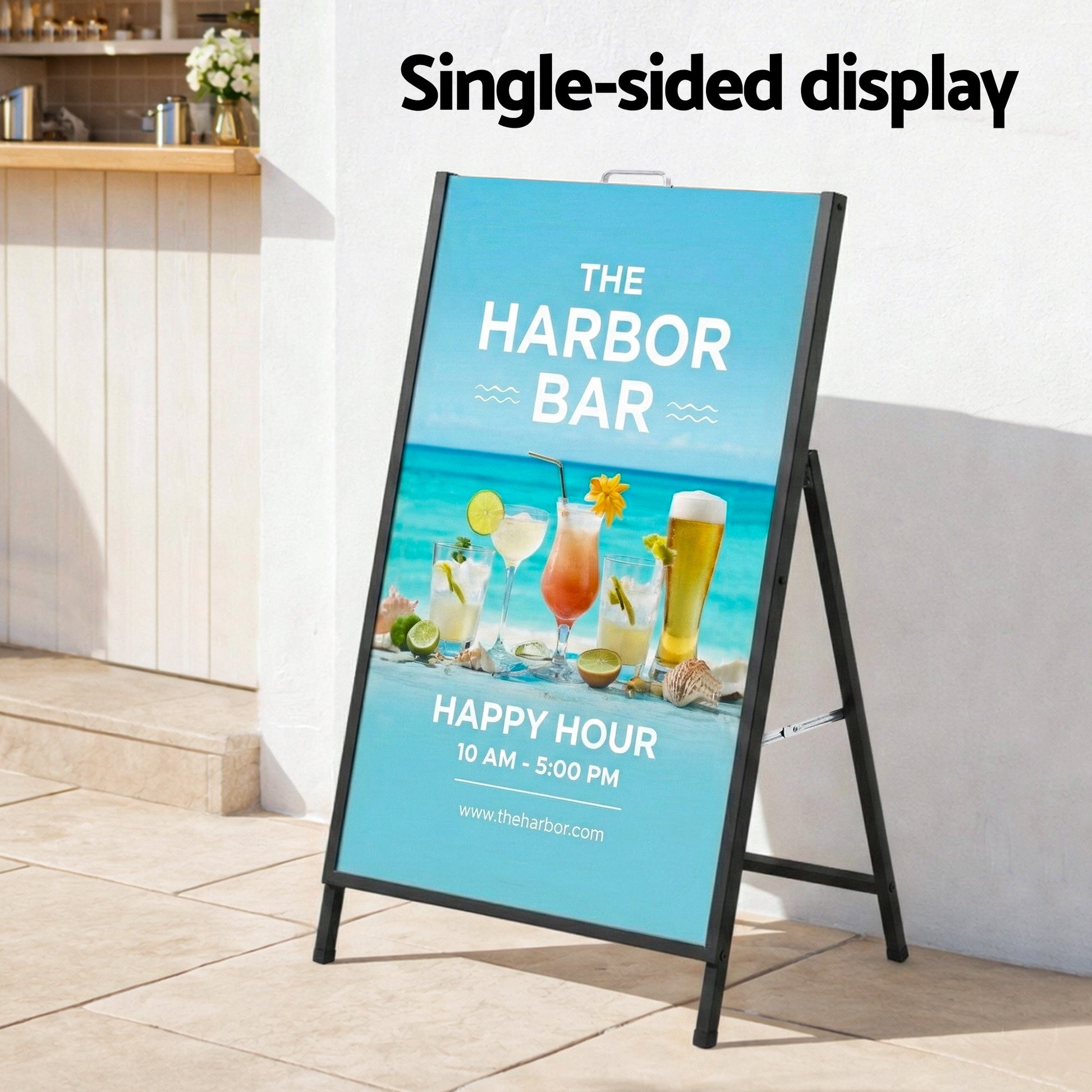 A1 Frame Sign Stand Single Sided Poster Display Board Outdoor Advertising 60x90cm-6