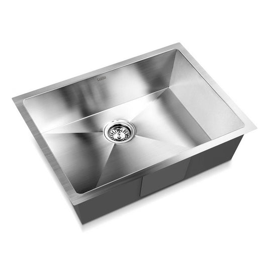 Cefito Kitchen Sink 60X45CM Stainless Steel Basin Single Bowl Silver-0