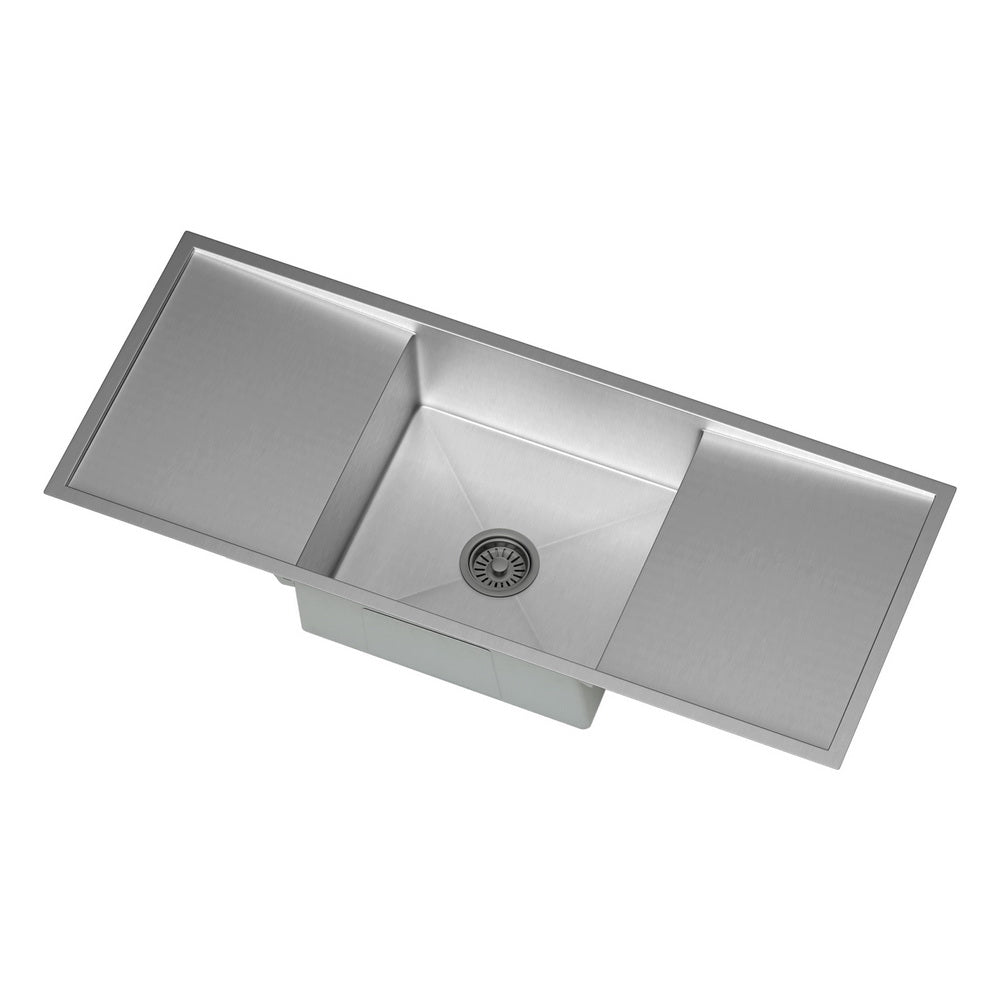 Cefito Kitchen Sink Basin Stainless Steel Under/Top/Flush Mount Bowl 122X45CM-0