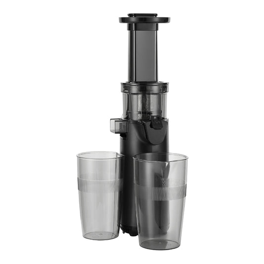 Devanti Slow Juicer Cold Press Fruit Juice Extractor 130W Black-0