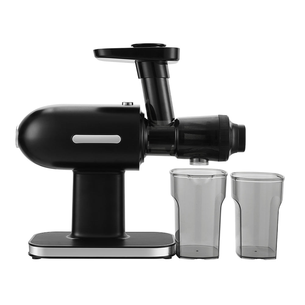 Devanti Cold Press Slow Juicer Fruit Juice Extractor 160W Black-2