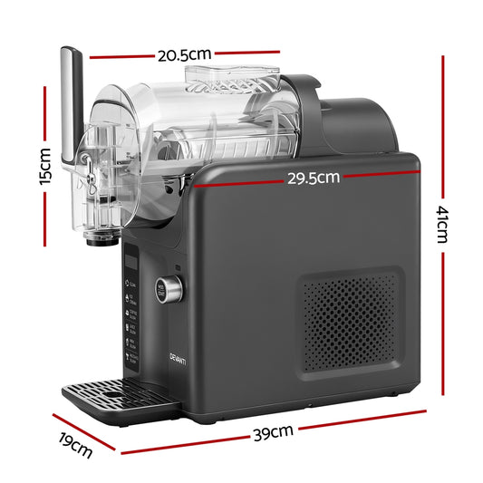 Devanti 5in1 Slushie Machine Ice Cream Maker 2L Grey-1