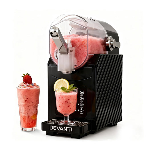 Devanti 1.8L Slushie Machine Maker Frozen Smoothies Milkshakes Black-0