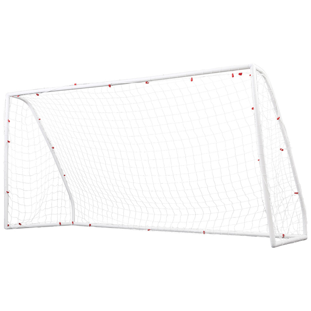 Everfit 12FT Soccer Football Goal Net UPVC Frame with PE Mesh Weatherproof Portable Goals for Backyard Training Competitive Play-0
