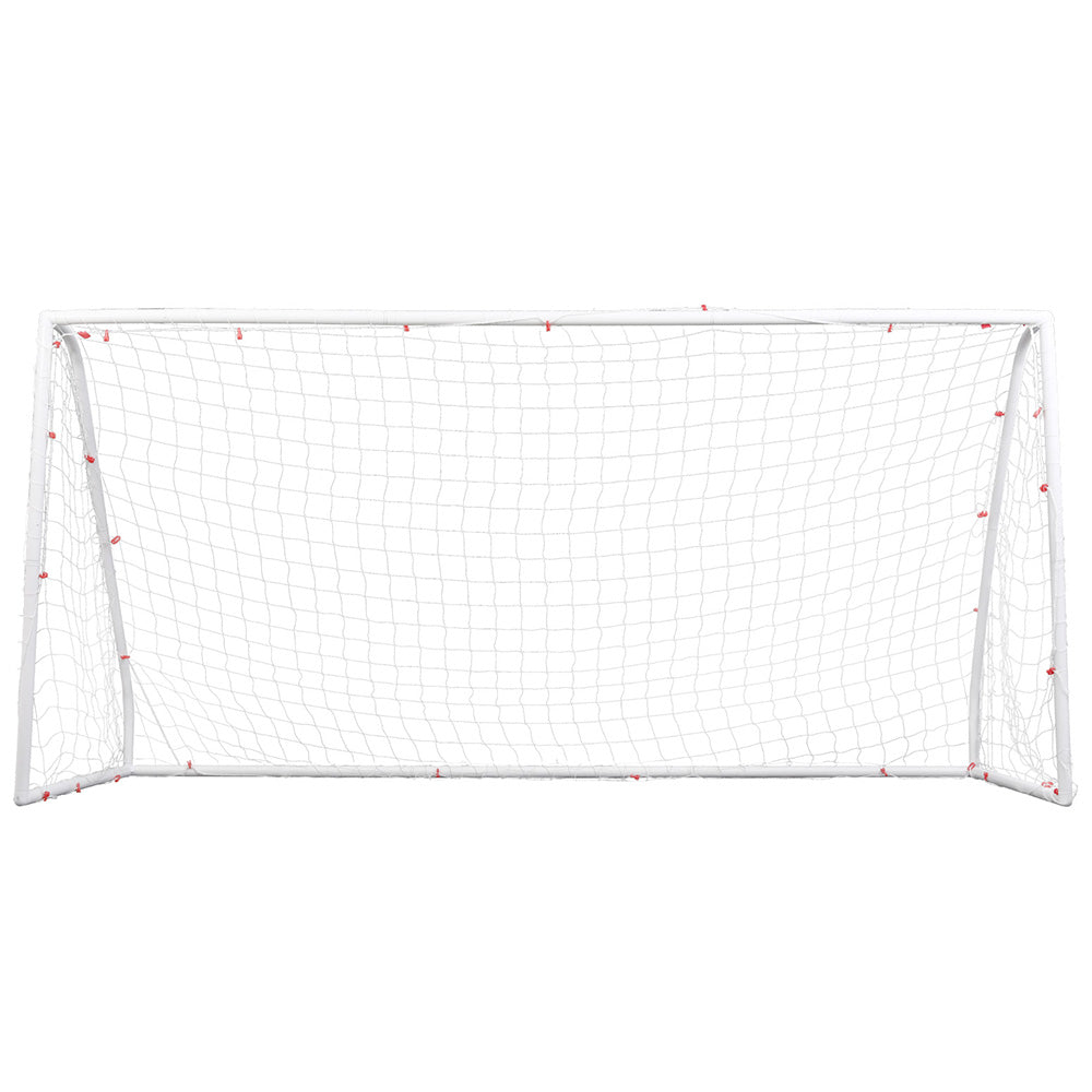 Everfit 12FT Soccer Football Goal Net UPVC Frame with PE Mesh Weatherproof Portable Goals for Backyard Training Competitive Play-2