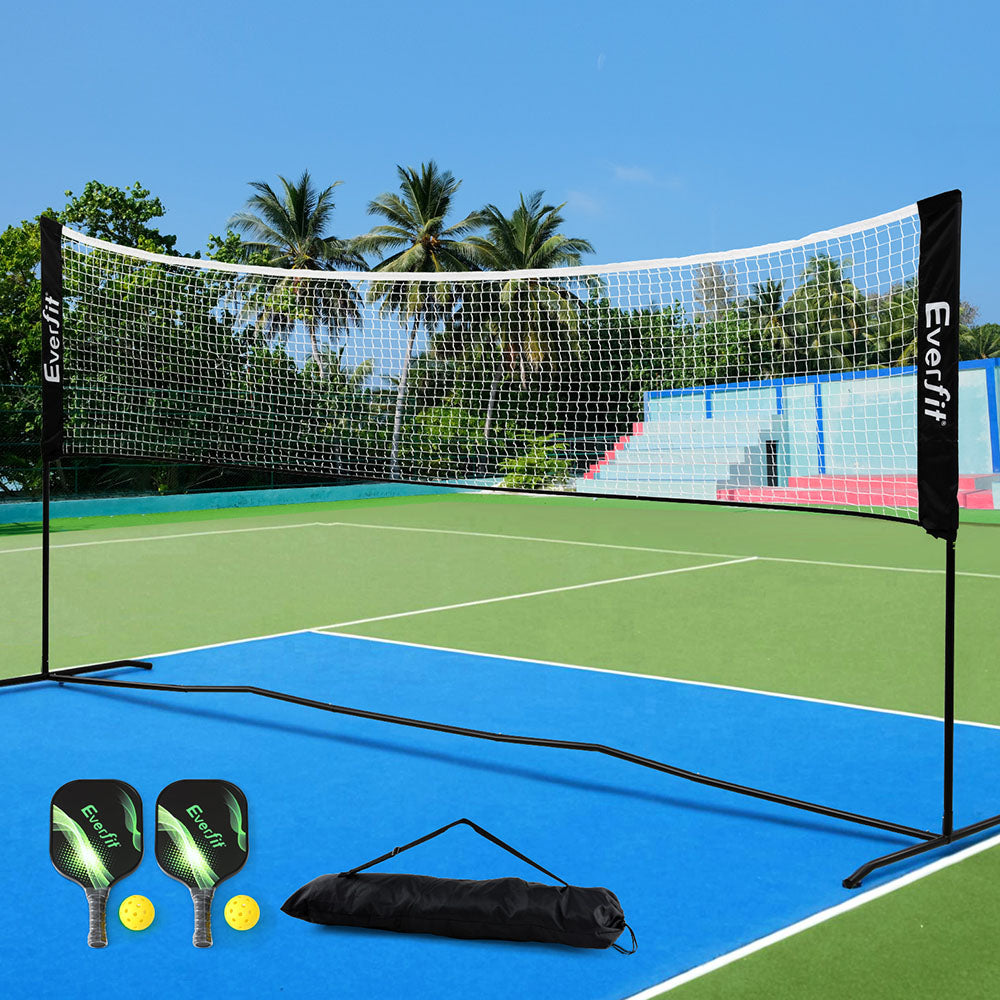 Everfit 3.6M Badminton Tennis Net Portable Volleyball Kit Adjustable Height-6