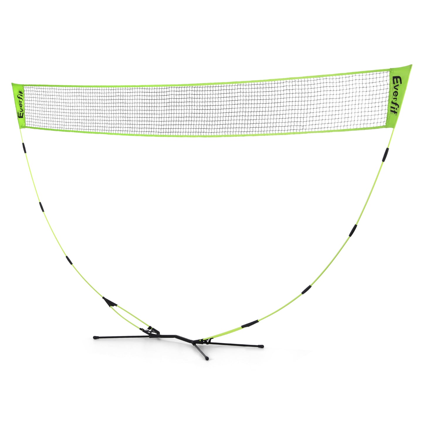 Everfit 3M Badminton Tennis Net Portable Volleyball Kit Yellow-0