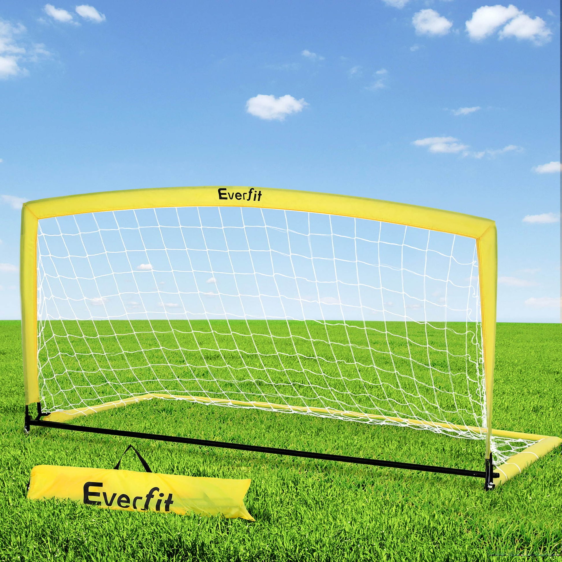 Everfit 2m Football Soccer Net Portable Goal Net Rebounder Sports Training-6