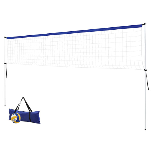 Everfit 6M Portable Volleyball Net Set Adjustable Height Multi-Sport Net with Ball and Bag-0