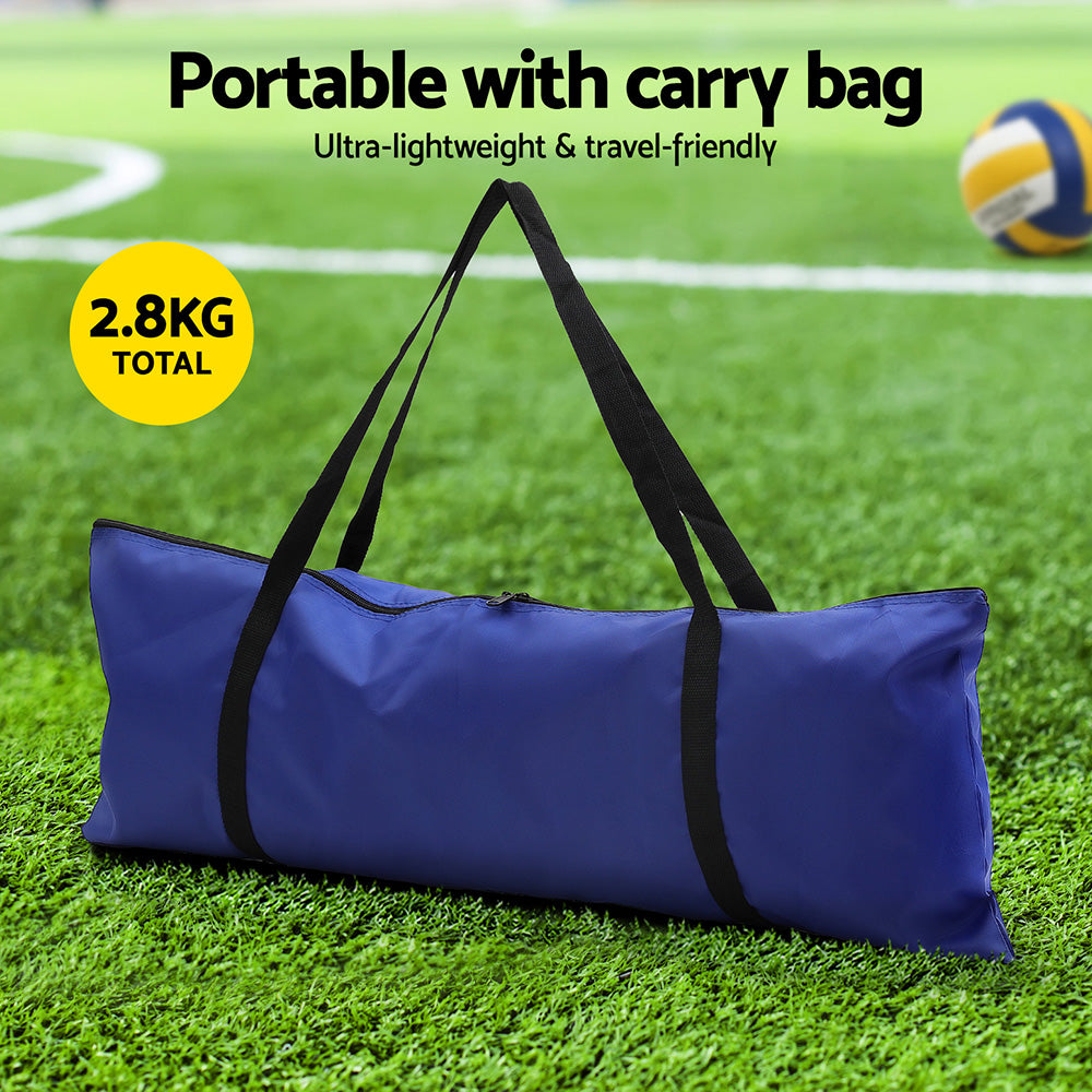 Everfit 6M Portable Volleyball Net Set Adjustable Height Multi-Sport Net with Ball and Bag-5