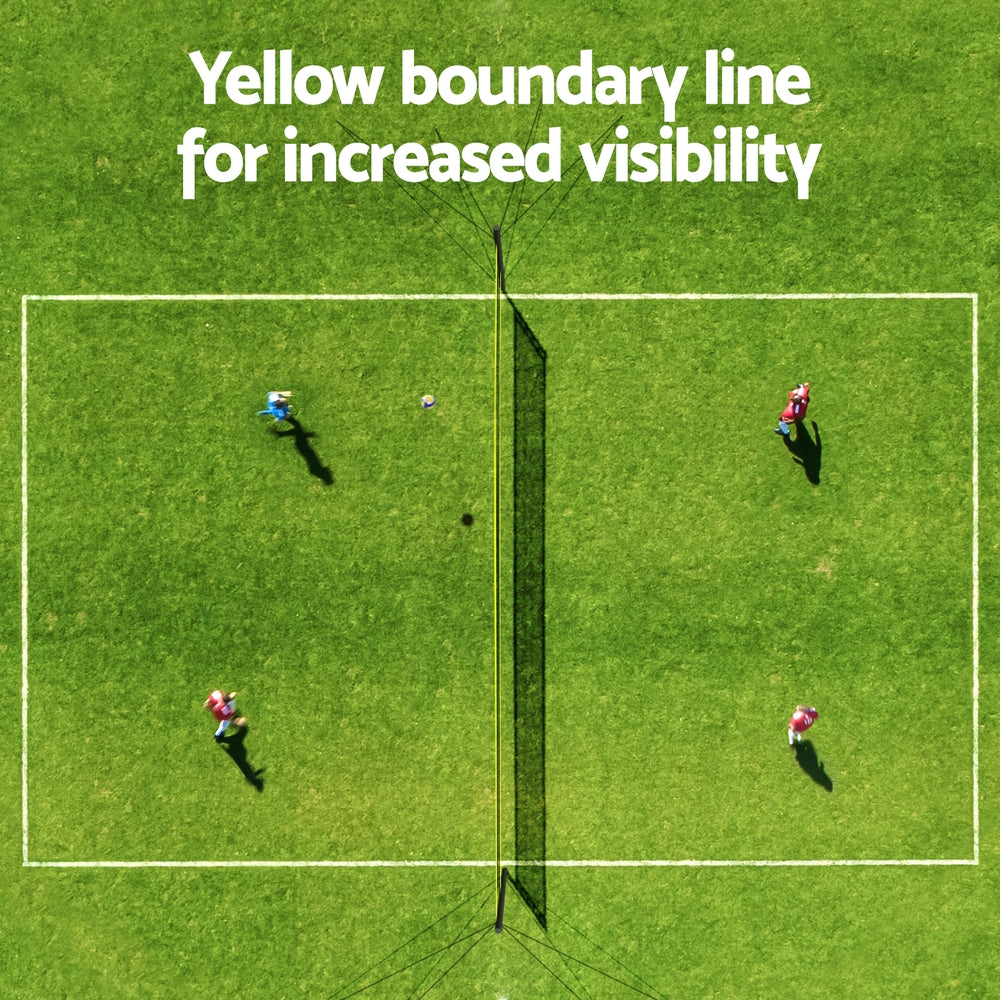 Everfit 9M Portable Volleyball Net Set with Ball Boundary Lines Badminton Tennis-5