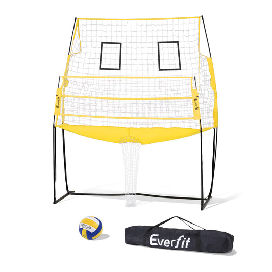 Everfit 8ft Volleyball Net Free-standing Adjustable Height Portable with Ball and Bag-0