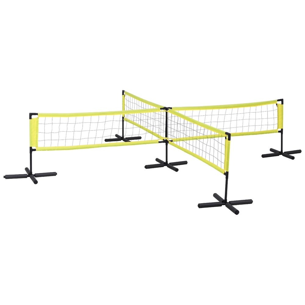 Everfit Water Volleyball Net Set Portable Swimming Pool Nets Game 4 Anchor Bags-3