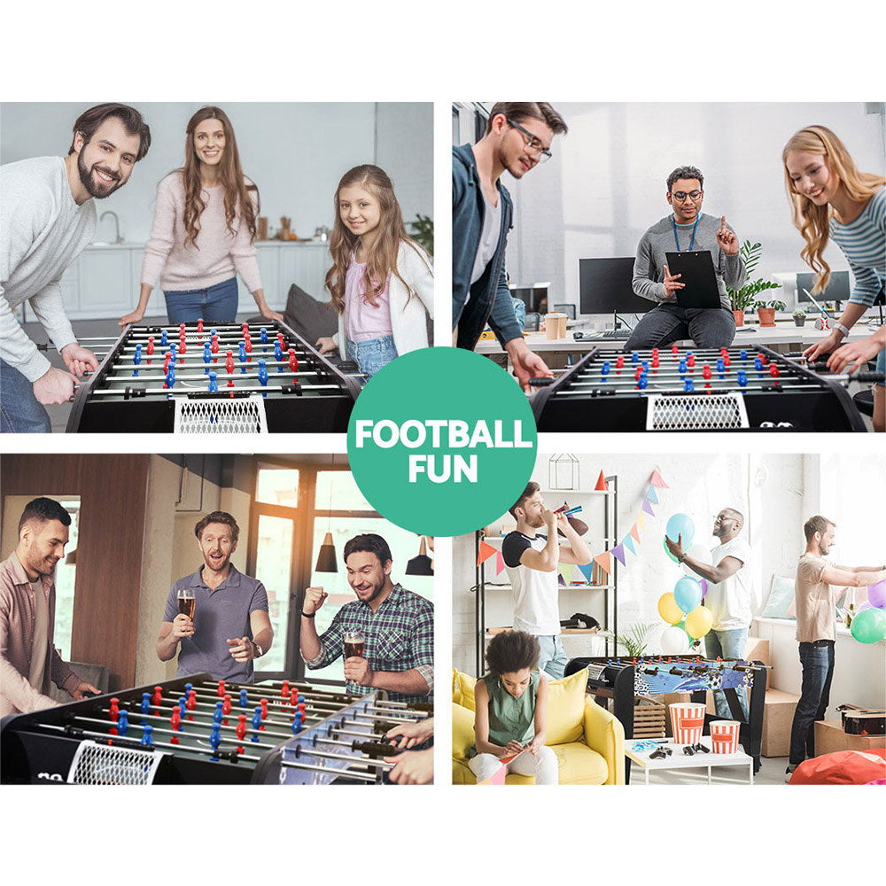 4FT Soccer Table Foosball Football Game Home Family Party Gift Playroom Blue-2