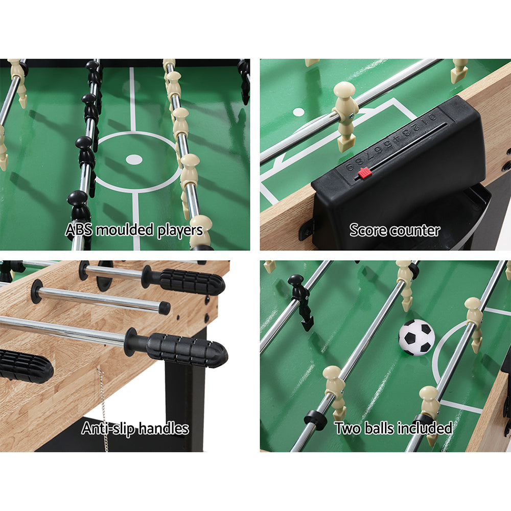 10-in-1 Games Table Soccer Foosball Pool Table Tennis Air Hockey Chess Cards-5