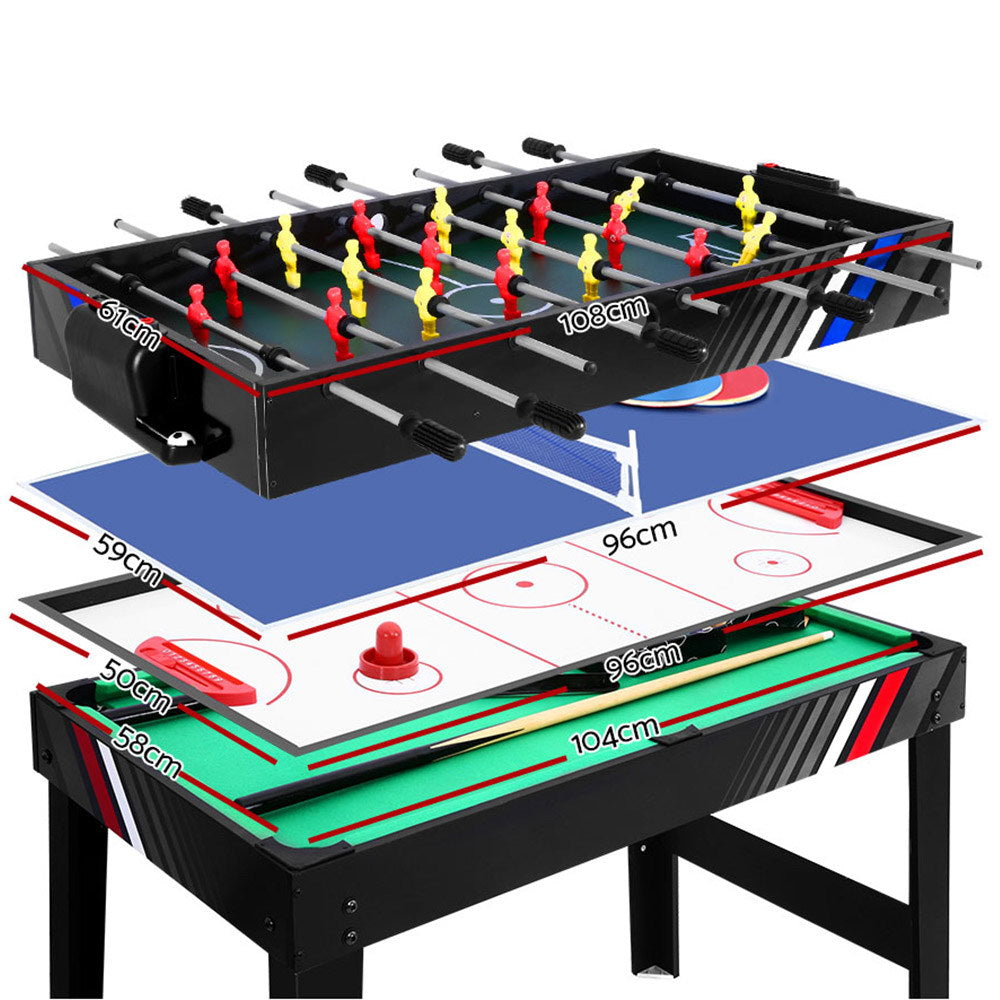 4-in-1 Games Table Soccer Foosball Pool Table Tennis Air Hockey Home Party Gift-1