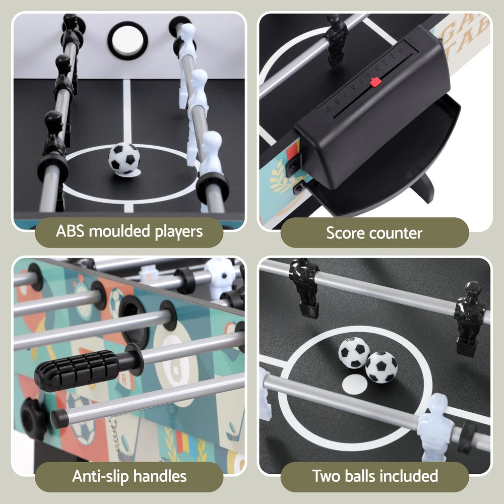 4-in-1 Soccer Table Foldable Game Foosball Table Tennis Pool Hockey-3