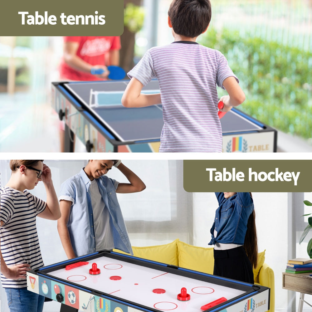 4-in-1 Soccer Table Foldable Game Foosball Table Tennis Pool Hockey-4