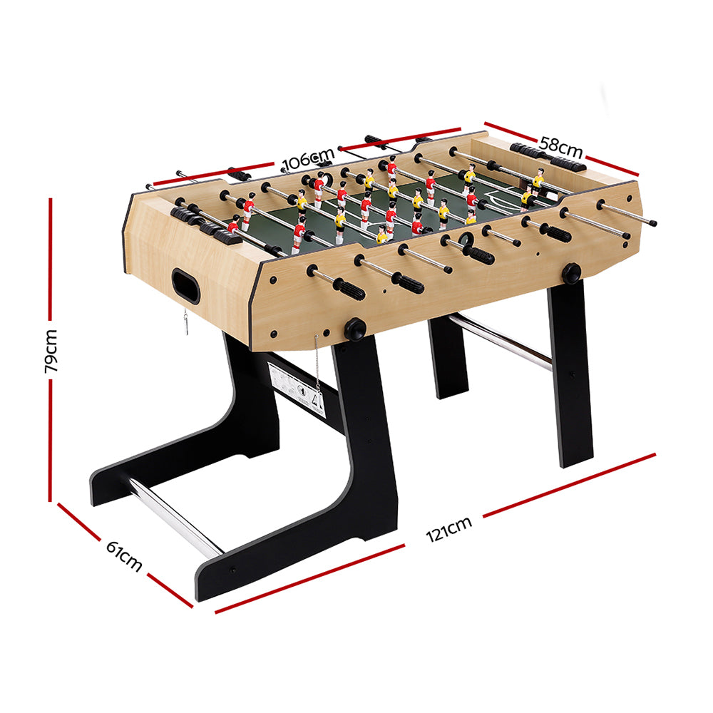 4FT Soccer Table Foosball Football Game Home Family Party Gift Playroom Foldable-1