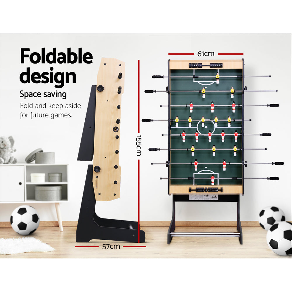 4FT Soccer Table Foosball Football Game Home Family Party Gift Playroom Foldable-5