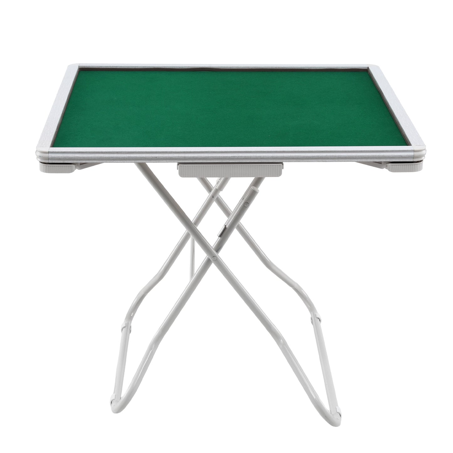 Folding Mahjong Table for Home with 4 Drawers and Cup Holders Green-2