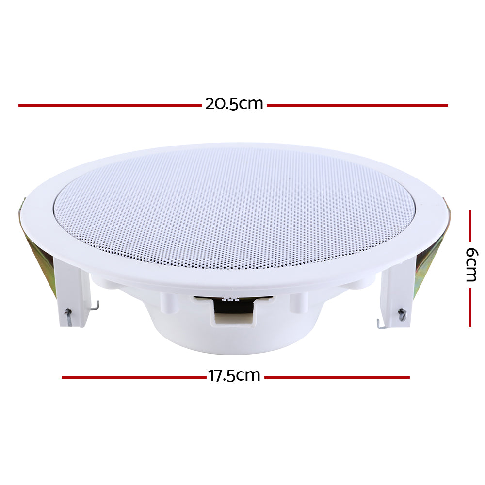 Giantz 6 Inch Ceiling Speakers In Wall Speaker Home Audio Stereos Tweeter 4pcs-1