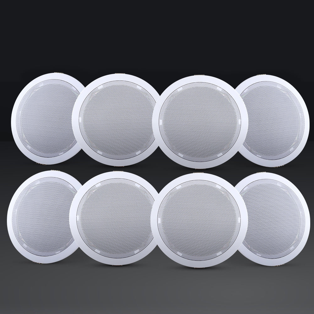 Giantz 6 Inch Ceiling Speakers In Wall Speaker Home Audio Stereos Tweeter 8pcs-7