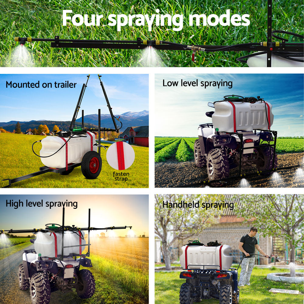 Giantz Weed Sprayer 100L Trailer 3M Boom Garden Spray-2