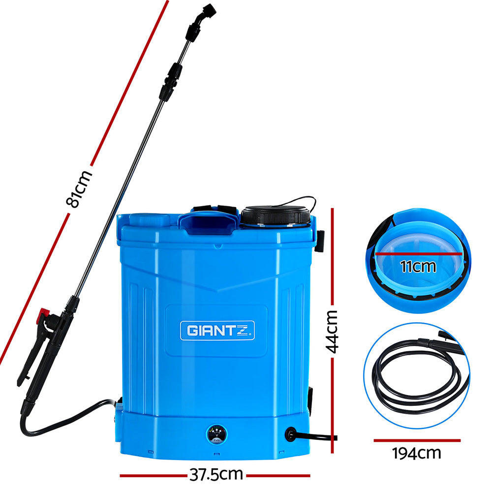 Giantz Weed Sprayer Electric 16L Knapsack Backpack Pesticide Spray Farm Garden-1