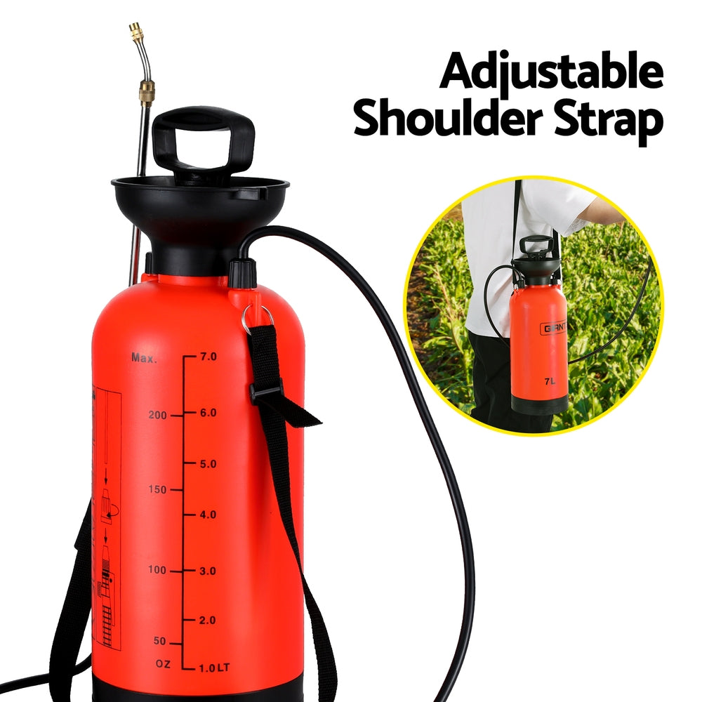 Giantz Weed Sprayer Pressure 7L Shoulder Garden Spray-5