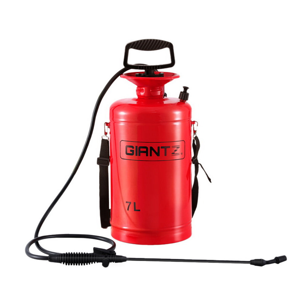 Giantz Weed Sprayer Pressure 7L Shoulder Pesticide Metal-0