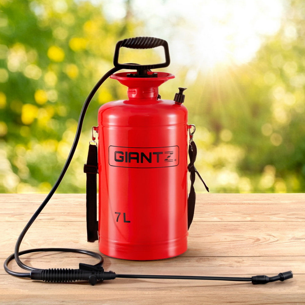 Giantz Weed Sprayer Pressure 7L Shoulder Pesticide Metal-6