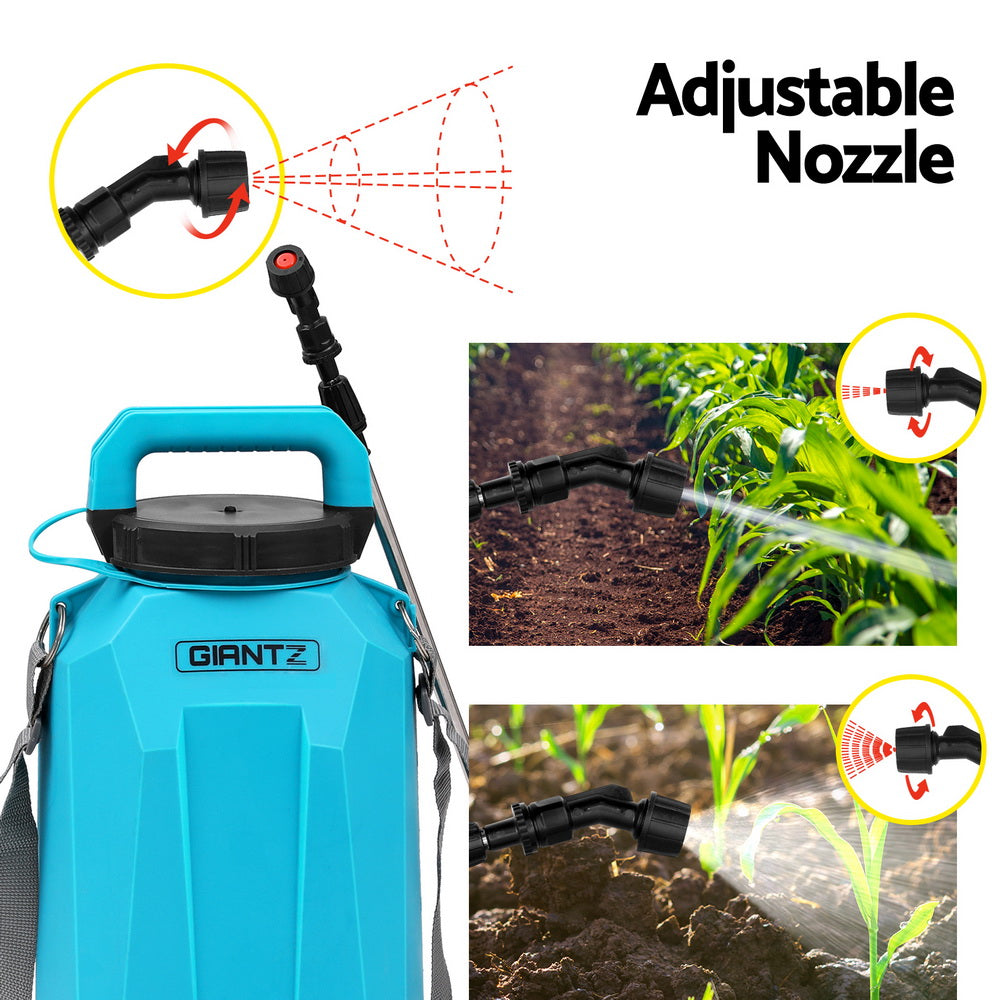 Giantz Weed Sprayer Pressure 8L Shoulder Pesticide-3