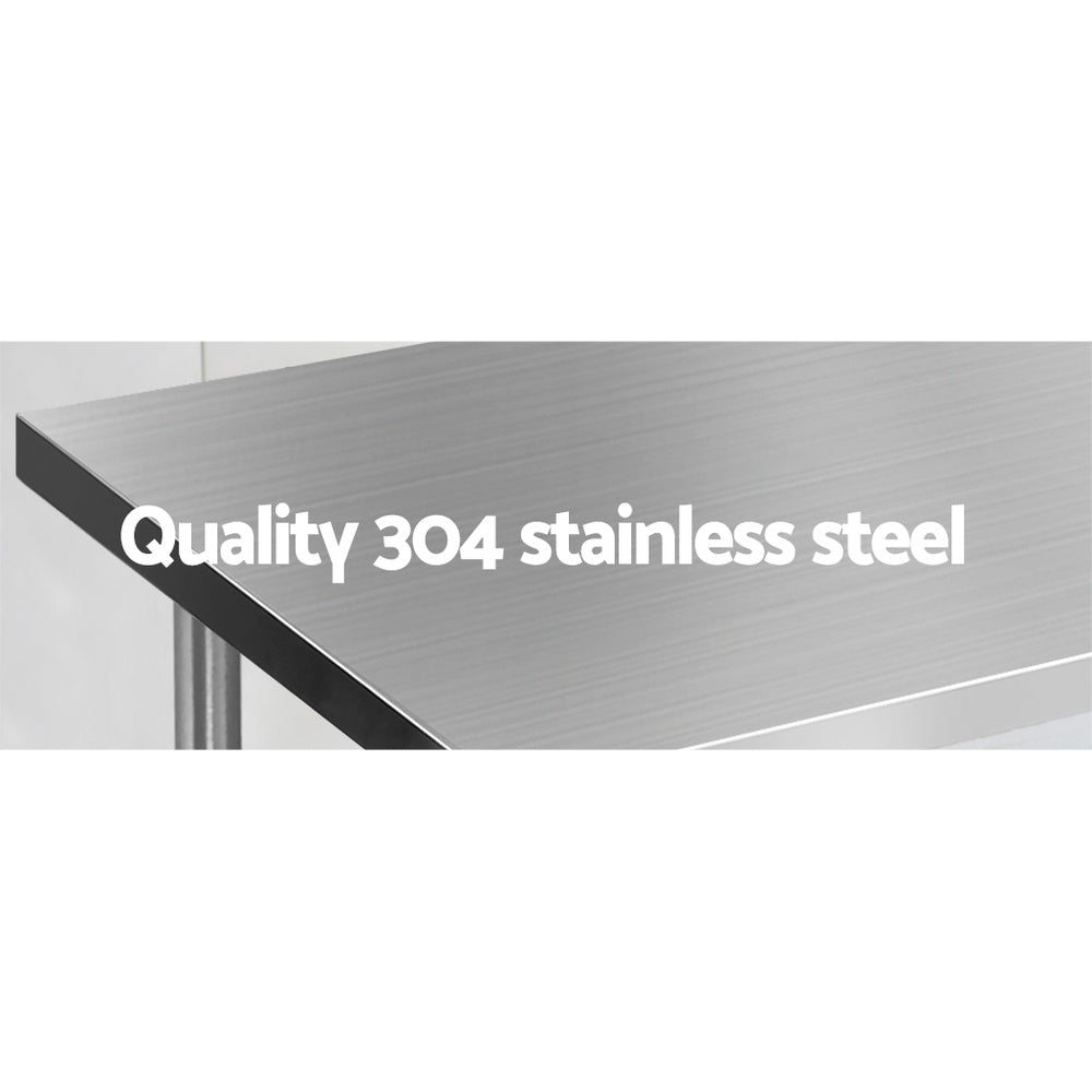 Cefito 1524x610mm Stainless Steel Kitchen Bench 304-2