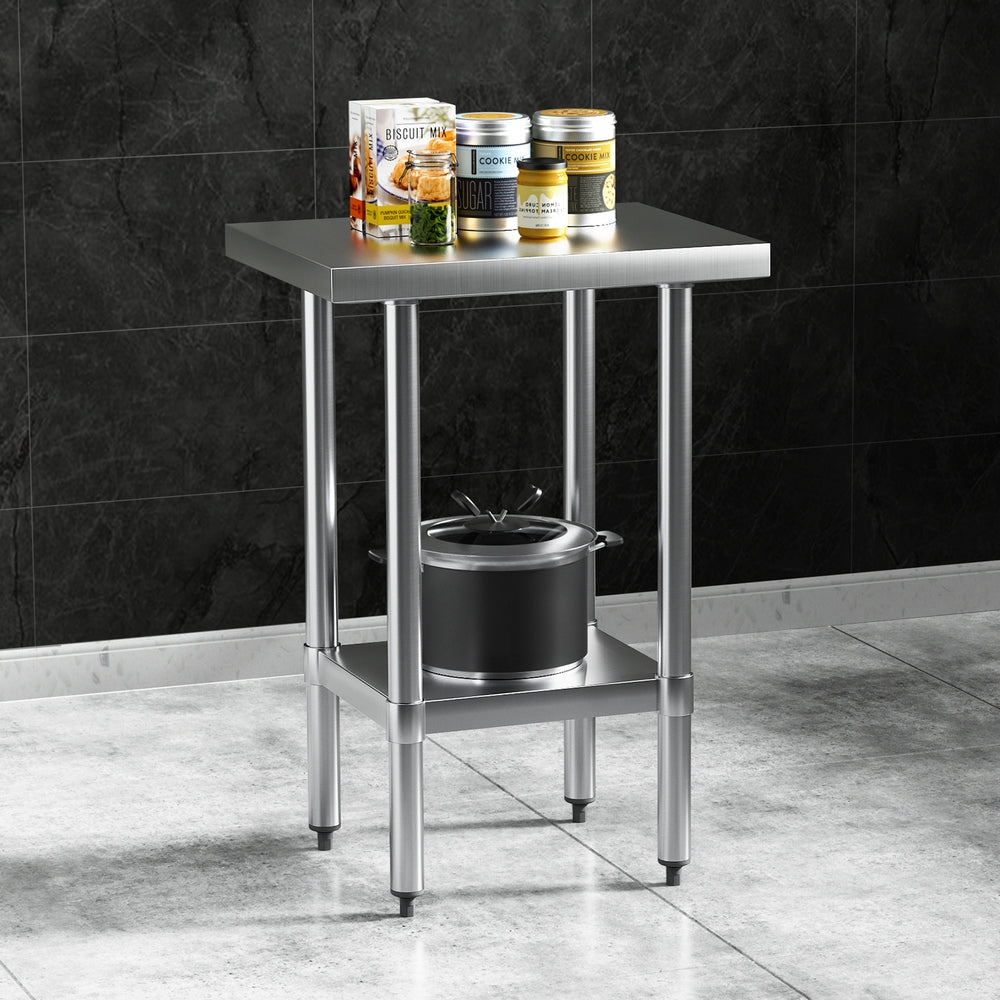 Cefito Stainless Steel Kitchen Benches Work Bench 610x457mm 430 - Oz ...